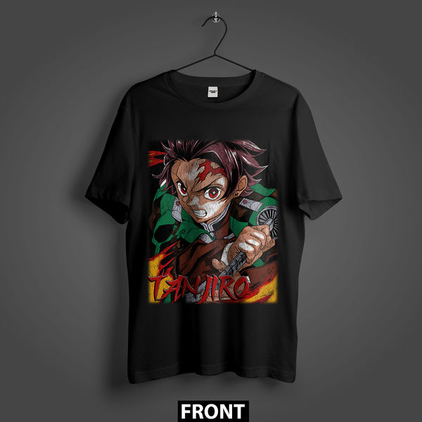 Demon Slayer Tanjiro Kamado Premium Oversized Double-Sided T-Shirt (Unisex)